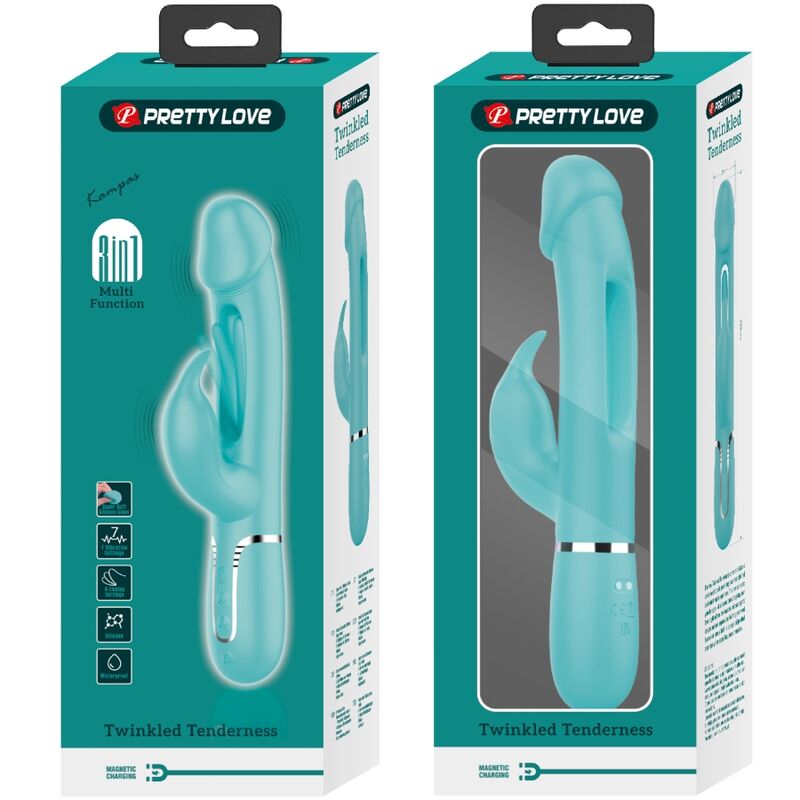 Comprar Pretty Love Kampas Vibrador Rabbit 3 En 1 – Vibrador Multifuncional Con Dos Motores Potentes-Noxtic