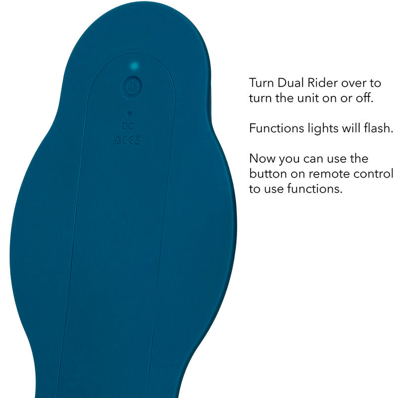 Comprar CALEXOTICS Rider Masajeador Doble Motor Con Control Remoto Azul – Diseño Innovador Para Placer Personalizado-Noxtic