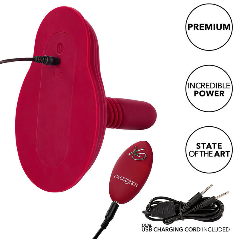 Comprar CALEXOTICS Rider Masajeador Doble Motor Rojo – Control Remoto Con Diseño Ergonómico-Noxtic