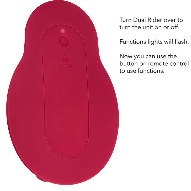 Comprar CALEXOTICS Rider Masajeador Doble Motor Rojo – Control Remoto Con Diseño Ergonómico-Noxtic