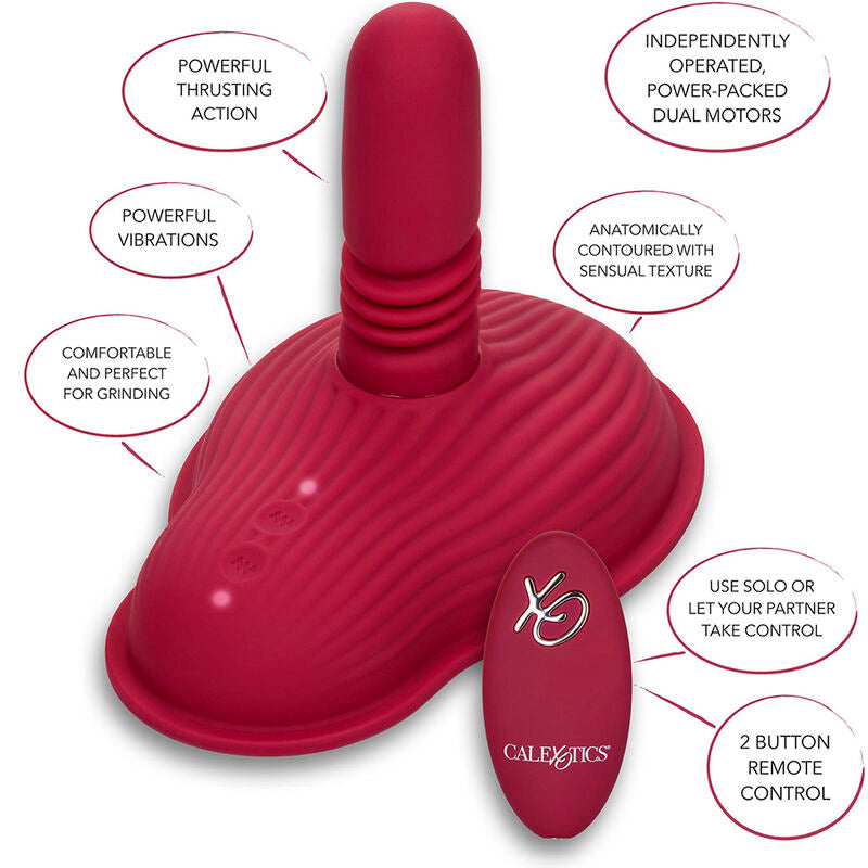 Comprar CALEXOTICS Rider Masajeador Doble Motor Rojo – Control Remoto Con Diseño Ergonómico-Noxtic