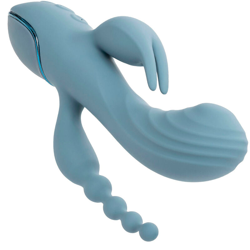 Comprar CALEXOTICS Vibrador Triple Éxtasis Gris – Masajeador Recargable Con Potente Triple Acción-Noxtic