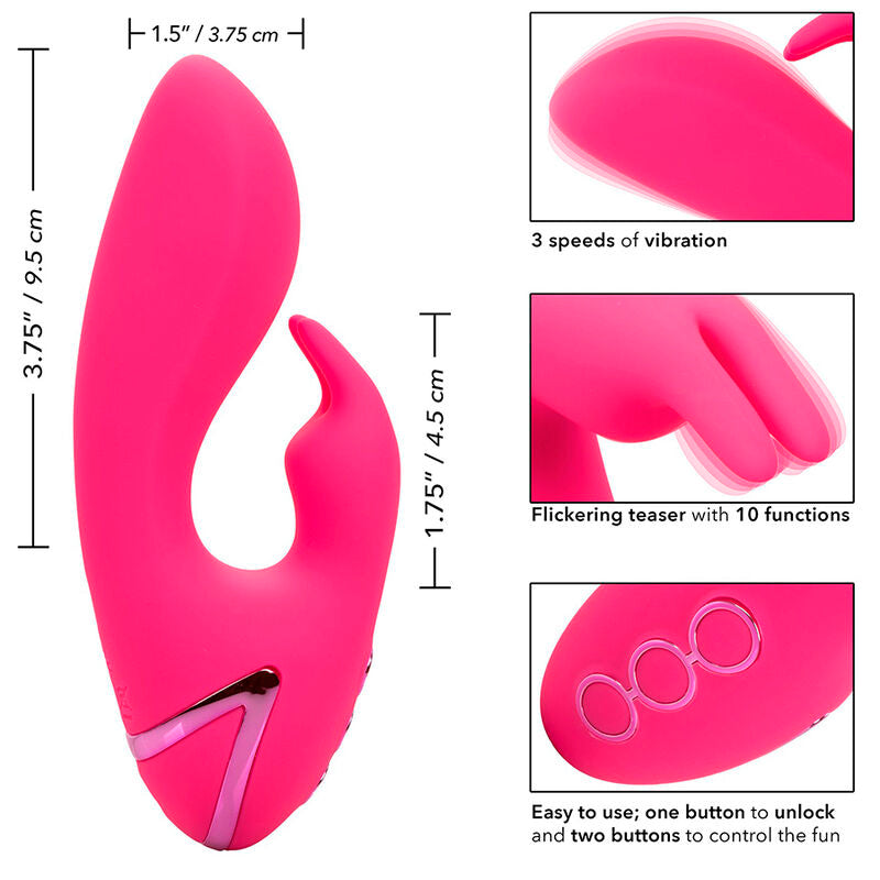 Comprar Calexotics So Cal Sunshine Vibrator Rabbit Fucsia – Diseño Ergonómico Con Potentes Funciones De Vibración-Noxtic