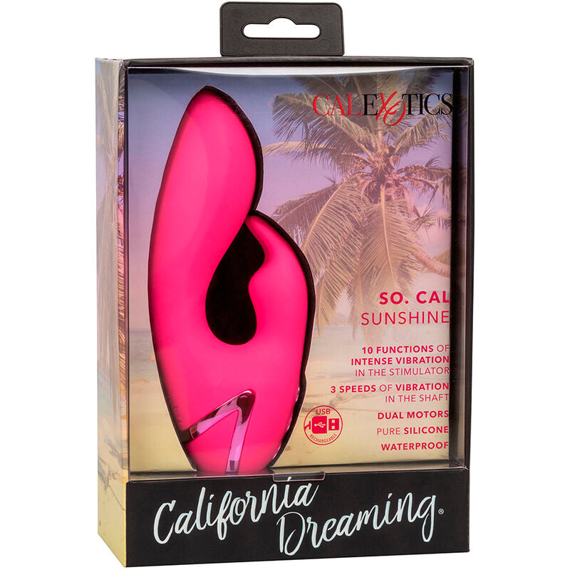 Comprar Calexotics So Cal Sunshine Vibrator Rabbit Fucsia – Diseño Ergonómico Con Potentes Funciones De Vibración-Noxtic