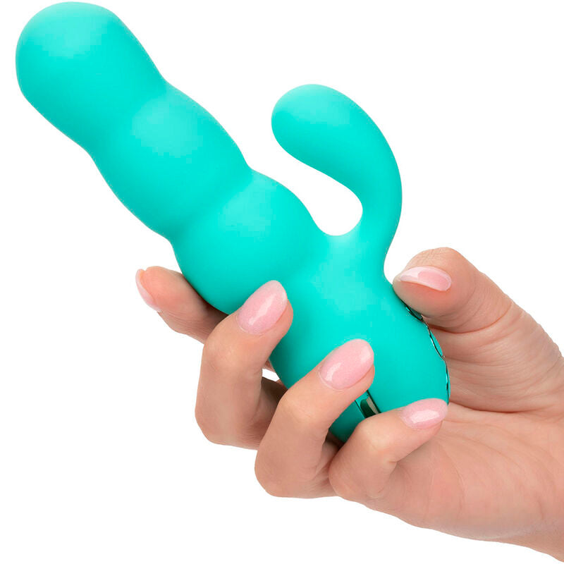 Comprar CALEXOTICS Del Mar Diva Vibrador Rabbit Verde Agua – Vibrador Recargable Con Diseño Lúdico Y Funcionalidad Mejorada-Noxtic