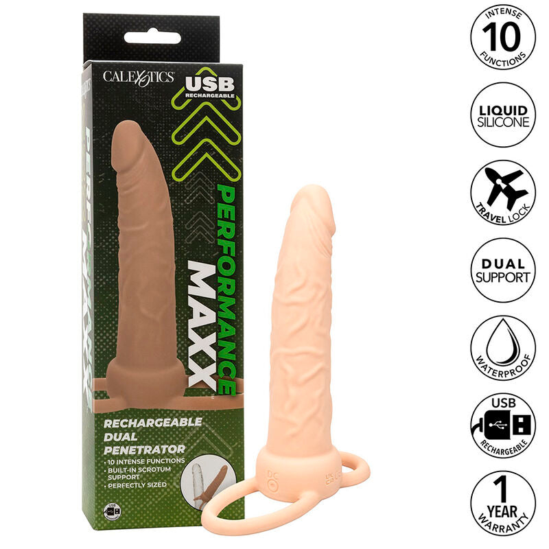 Comprar CALEXOTICS Performance Maxx Doble Estimulador Recargable – Experiencia Única Con Diseño Ergonómico-Noxtic