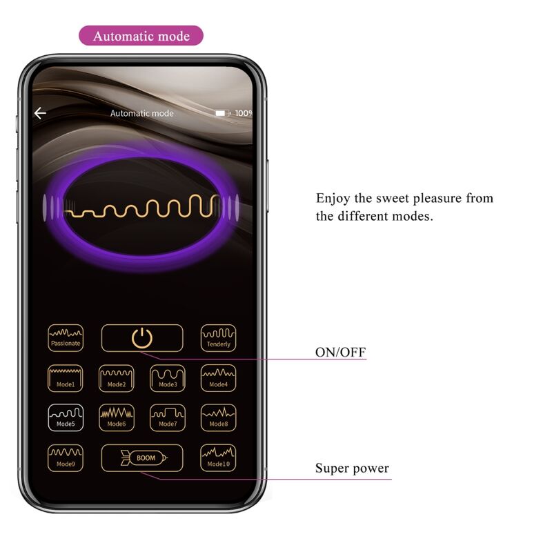 Comprar Pretty Love Casper Huevo Vibrador Recargable Morado – Diseño Compacto Para Placer Versátil-Noxtic