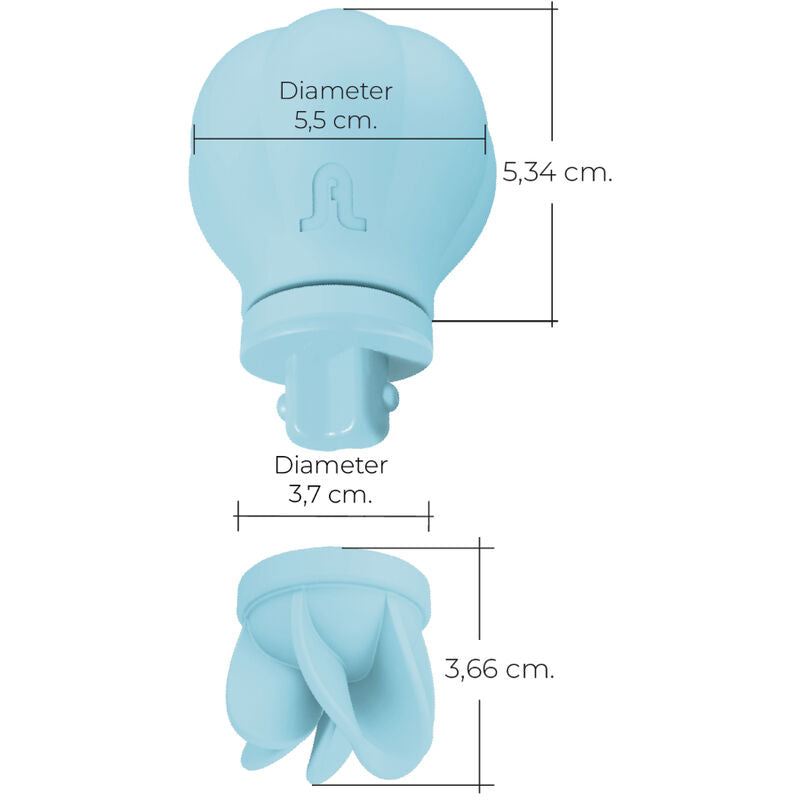 Comprar ADRIEN LASTIC Caress Estimulador Clitoris Azul – Innovador Con 10 Modos De Vibración Y Rotación-Noxtic