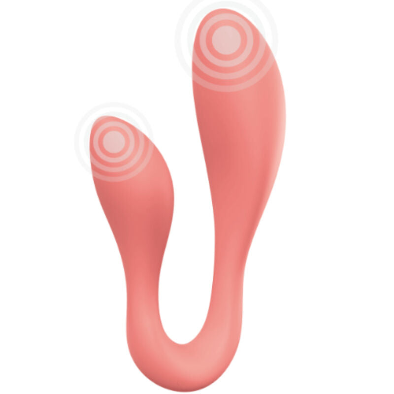 Comprar ADRIEN LASTIC Couple Secrets II Rosa – Vibrador Recargable Con Doble Estimulación Y Control App-Noxtic
