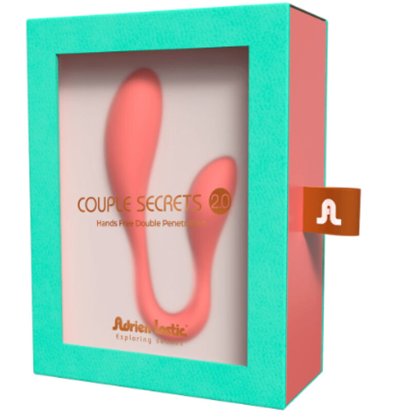 Comprar ADRIEN LASTIC Couple Secrets II Rosa – Vibrador Recargable Con Doble Estimulación Y Control App-Noxtic