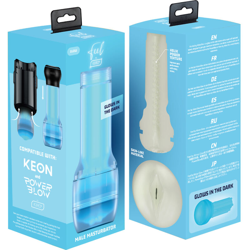 Comprar KIIROO Feel Glow In The Dark Stroker – Juguete Erótico Con Diseño Ergonómico Que Brilla En La Oscuridad-Noxtic