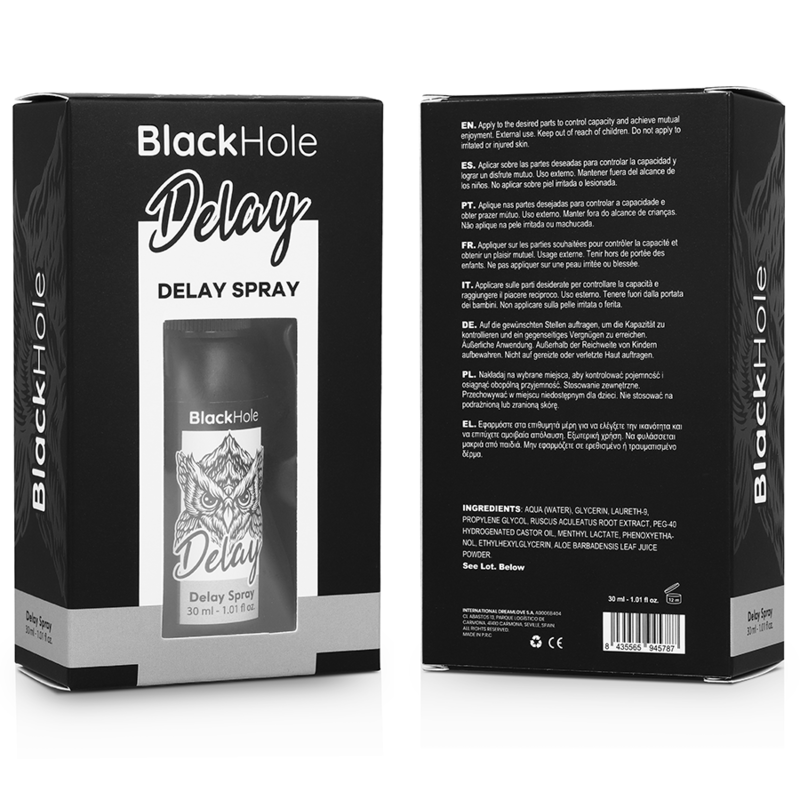Comprar BLACK HOLE Spray Retardante Study Forte 30 Ml – Prolonga Tu Tiempo De Disfrute Con Comodidad Y Confianza-Noxtic