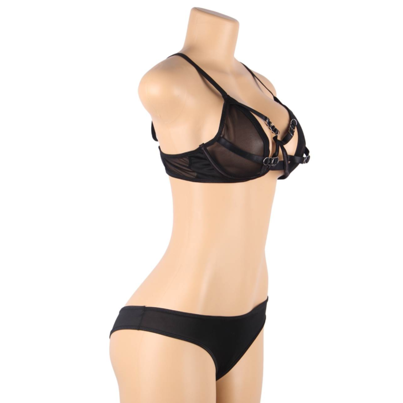Comprar SUBBLIME Set Sujetador Transparencias Y Tiras S M – Lencería Con Diseño Elegante Para Mayor Confianza-Noxtic