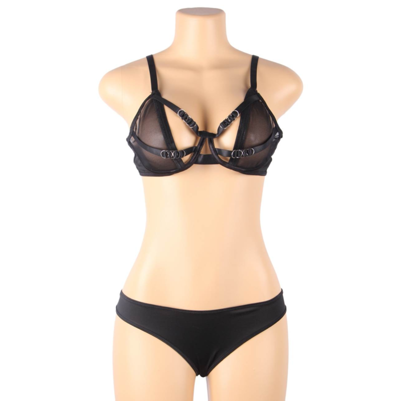Comprar SUBBLIME Set Sujetador Transparencias Y Tiras S M – Lencería Con Diseño Elegante Para Mayor Confianza-Noxtic