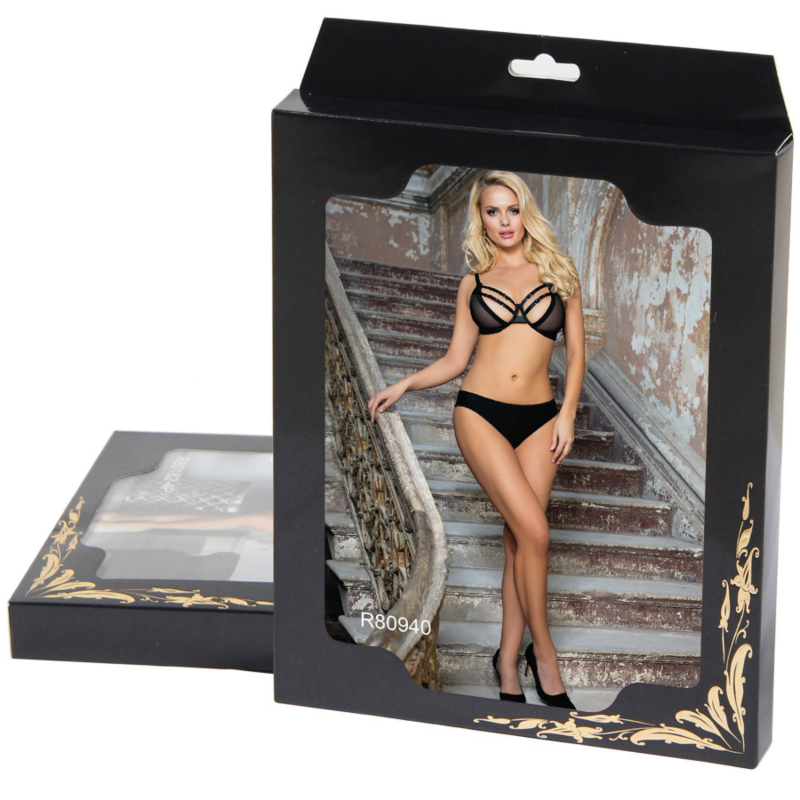 Comprar SUBBLIME Set Sujetador Transparencias Y Tiras S M – Lencería Con Diseño Elegante Para Mayor Confianza-Noxtic