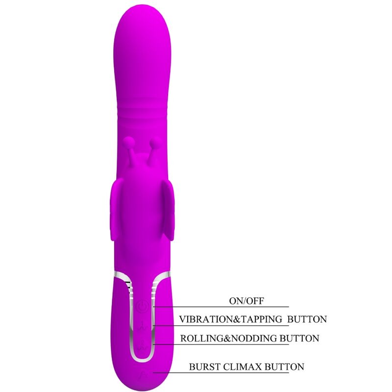 Comprar Pretty Love Vibrador Rabbit Multifunción 4 en 1 Fucsia – Diseño Ergonómico Para Experiencias Únicas-Noxtic