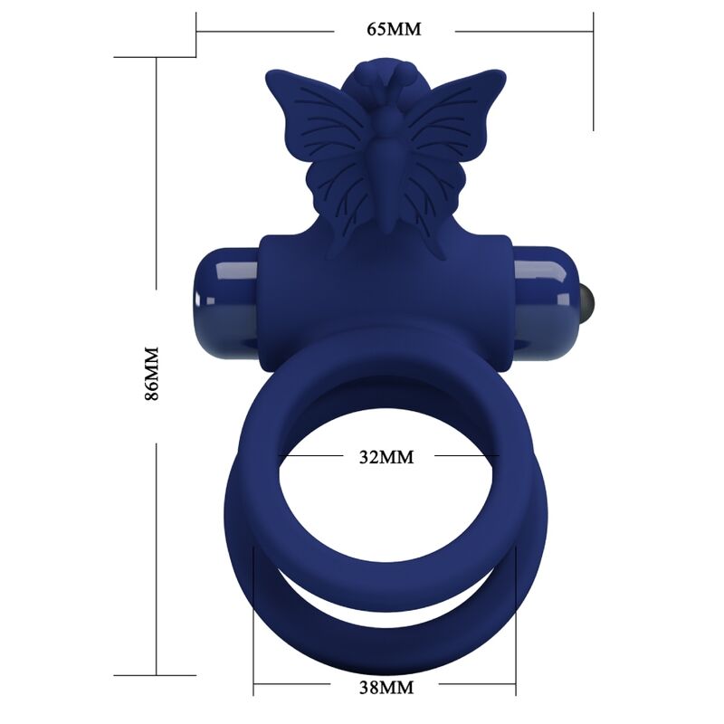 Comprar Pretty Love Jamele Doble Anillo Con Vibración – Estimulador Con Diseño Innovador Para Placer Compartido-Noxtic