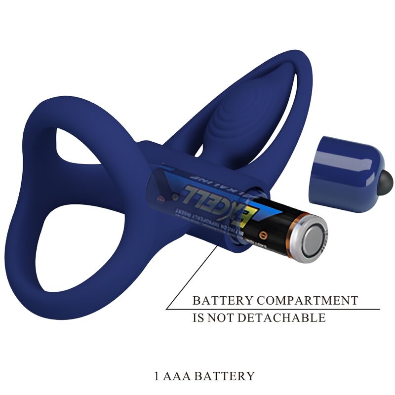 Comprar Pretty Love Mat Doble Anillo Con Vibración Azul – Diseño Ergonómico Para Placer Compartido-Noxtic