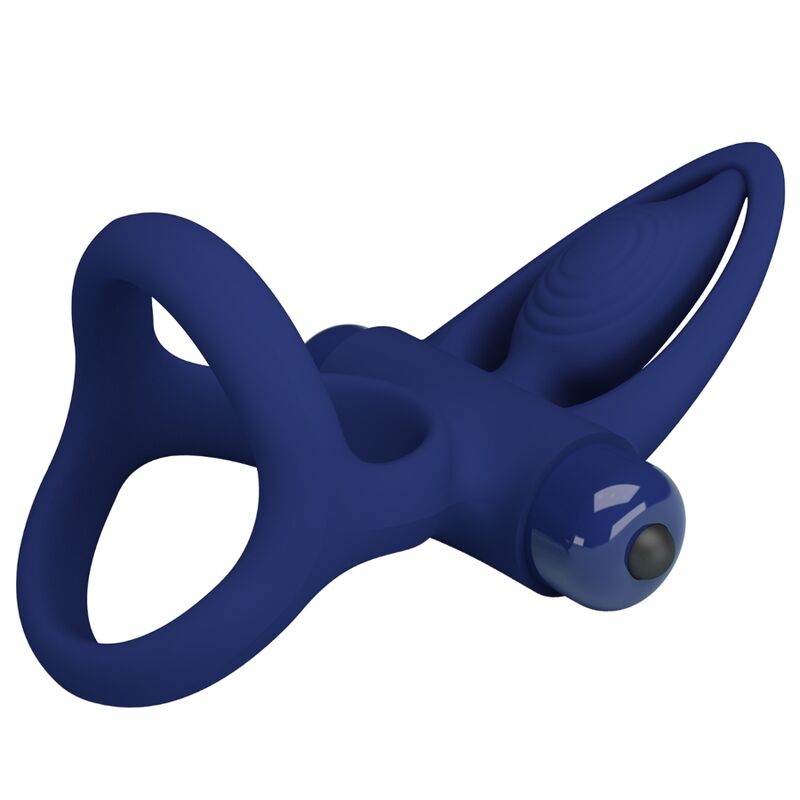 Comprar Pretty Love Mat Doble Anillo Con Vibración Azul – Diseño Ergonómico Para Placer Compartido-Noxtic