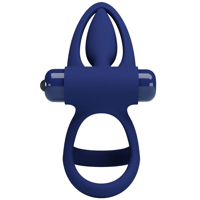 Comprar Pretty Love Mat Doble Anillo Con Vibración Azul – Diseño Ergonómico Para Placer Compartido-Noxtic