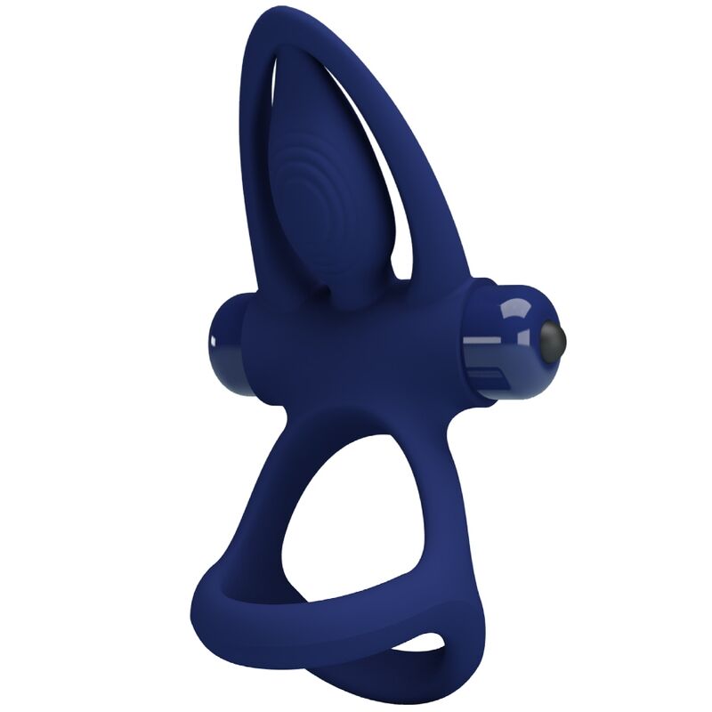 Comprar Pretty Love Mat Doble Anillo Con Vibración Azul – Diseño Ergonómico Para Placer Compartido-Noxtic