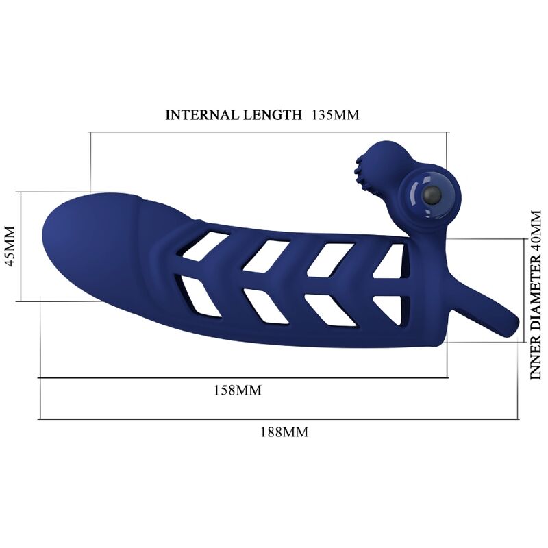 Anello vibrante Pretty Love Altaf – Design ergonomico con rivestimento in silicone per un piacere intenso