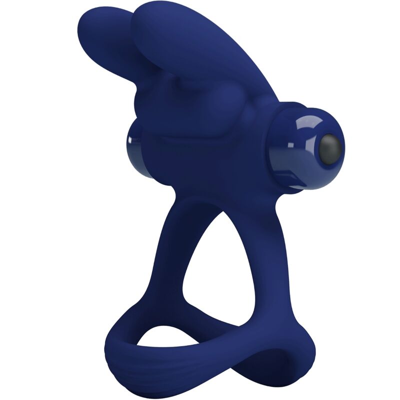 Comprar Pretty Love Francisco Doble Anillo Vibrador Rabbit Azul – Diseño Ergonómico Con Potentes Vibraciones Silenciosas-Noxtic