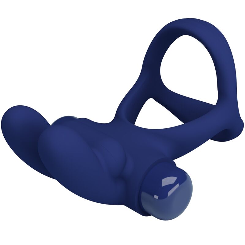 Comprar Pretty Love Francisco Doble Anillo Vibrador Rabbit Azul – Diseño Ergonómico Con Potentes Vibraciones Silenciosas-Noxtic