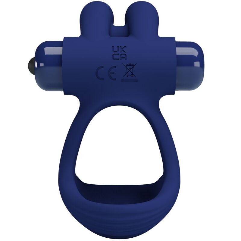 Comprar Pretty Love Francisco Doble Anillo Vibrador Rabbit Azul – Diseño Ergonómico Con Potentes Vibraciones Silenciosas-Noxtic