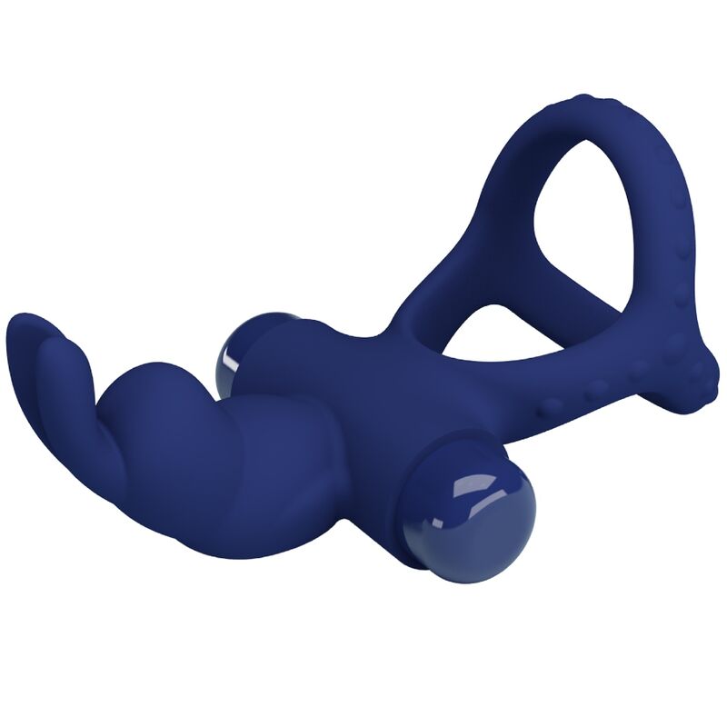Comprar Pretty Love Luchito Doble Anillo Vibrador Rabbit Azul – Innovador Diseño Para Placer Intenso Y Satisfactorio-Noxtic