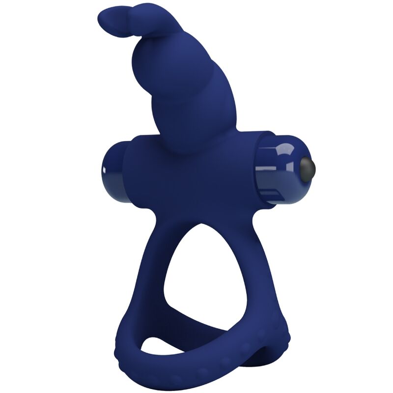 Comprar Pretty Love Luchito Doble Anillo Vibrador Rabbit Azul – Innovador Diseño Para Placer Intenso Y Satisfactorio-Noxtic