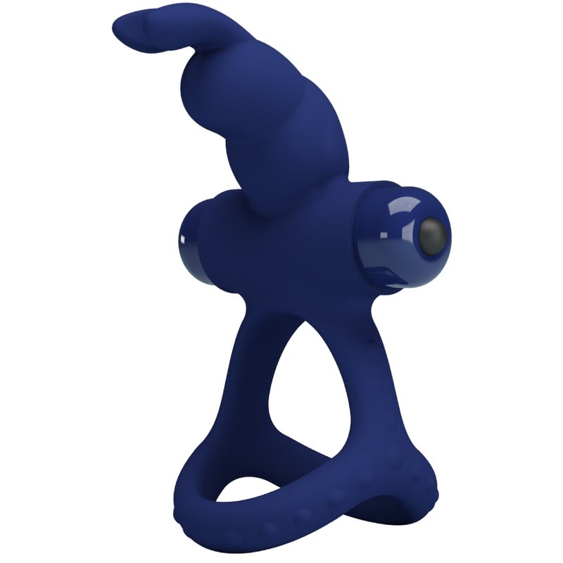 Comprar Pretty Love Luchito Doble Anillo Vibrador Rabbit Azul – Innovador Diseño Para Placer Intenso Y Satisfactorio-Noxtic