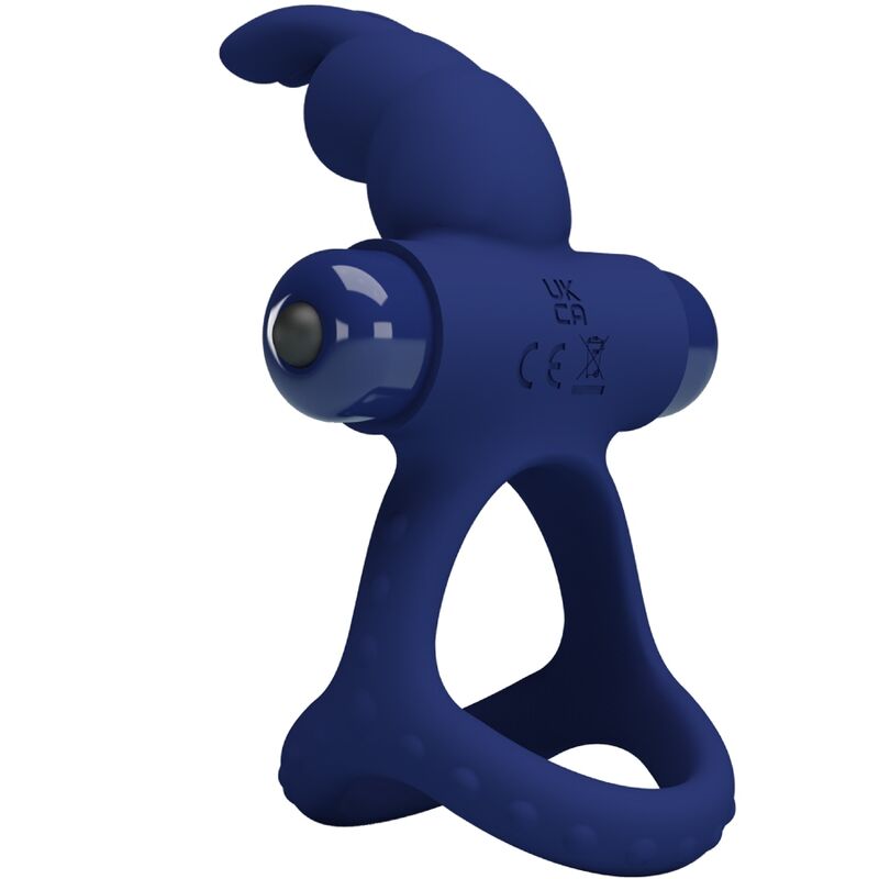Comprar Pretty Love Luchito Doble Anillo Vibrador Rabbit Azul – Innovador Diseño Para Placer Intenso Y Satisfactorio-Noxtic