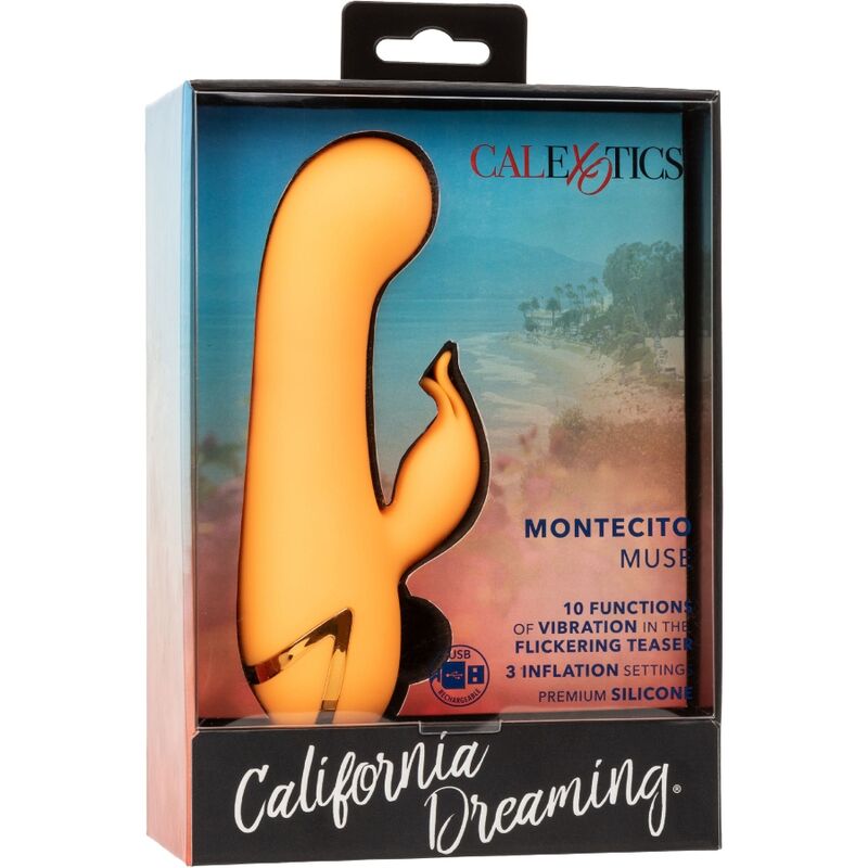 Comprar CalExotics Montecito Muse Vibrador Rabbit Naranja – Estimulador Dual Con Diseño Innovador y Vibración Intensa-Noxtic