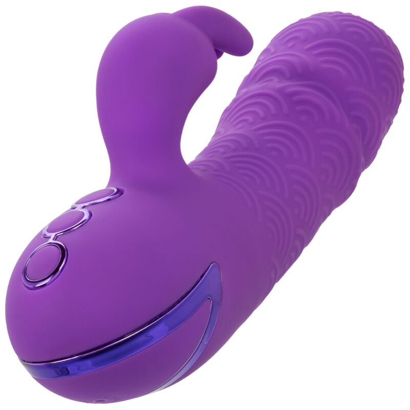 Comprar CalExotics Manhattan Beach Marvel Vibrador Rabbit Morado – Diseño Inspirado En Playa Para Placer Intenso-Noxtic