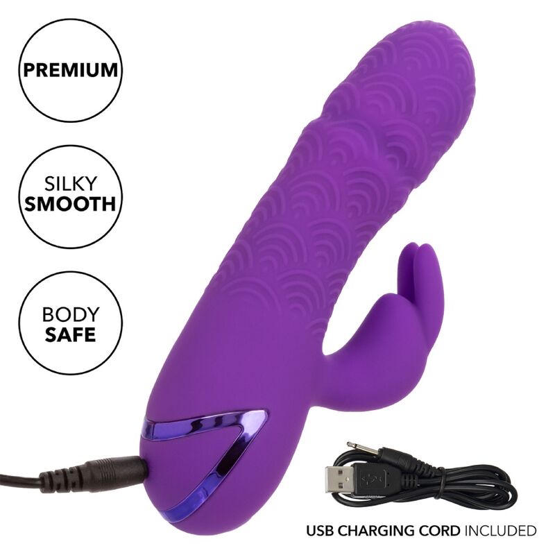 Comprar CalExotics Manhattan Beach Marvel Vibrador Rabbit Morado – Diseño Inspirado En Playa Para Placer Intenso-Noxtic