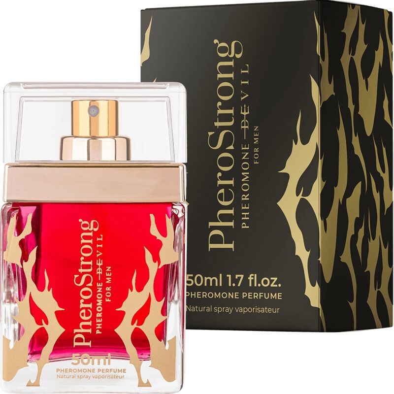 Comprar PHEROSTRONG Perfume Devil Para Hombre 50 ml – Fragancia Atractiva Con Feromonas Para Dejar Huella-Noxtic
