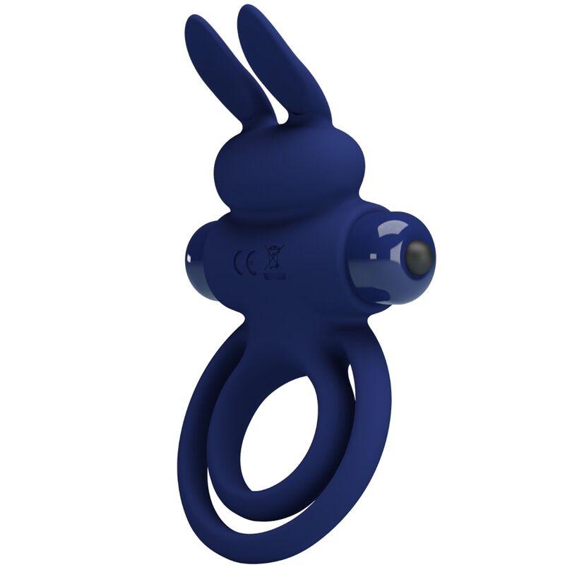 Comprar Pretty Love Darey Doble Anillo Vibrador Rabbit Azul – Anillo Estimulante Con Silicona Suave Para Mayor Confort-Noxtic