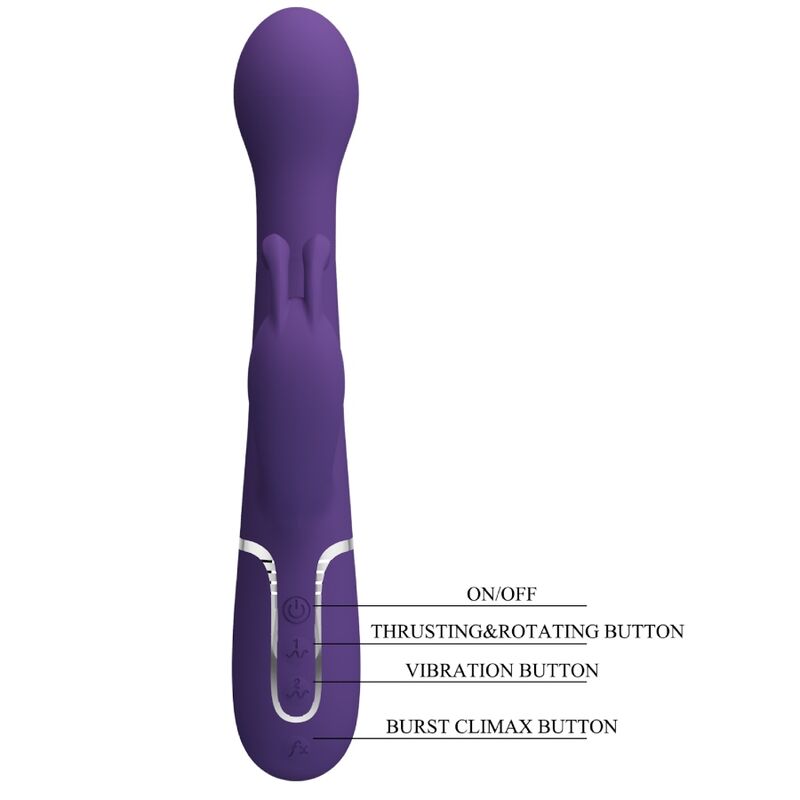 Comprar Pretty Love Dejon Vibrador Rabbit 3 En 1 – Diseño Ergonómico Con Potentes Motores Gemelos-Noxtic