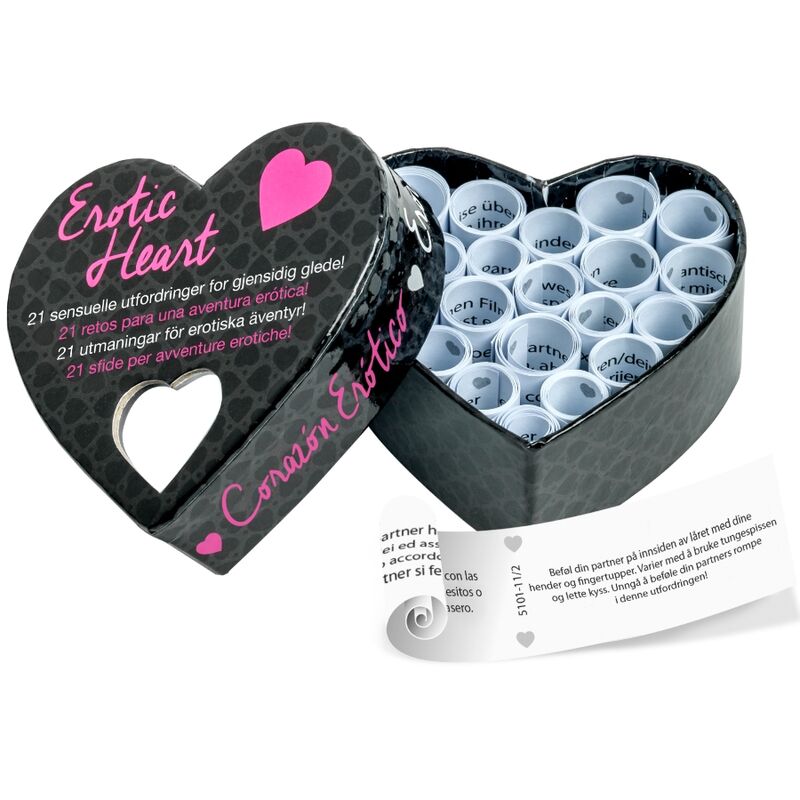 Comprar TEASE & PLEASE Mini Corazón – Juguete Erótico Con Veintiuna Aventuras Sensuales-Noxtic