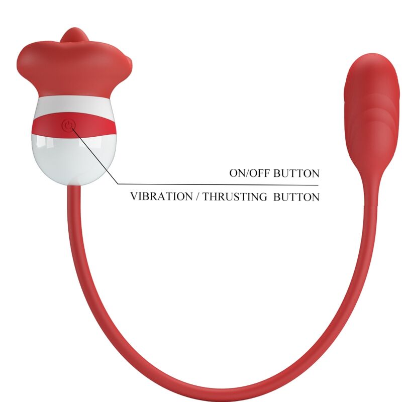 Comprar Pretty Love Aliyah Masajeador Boca Rojo – Diseño Suave Con Vibración Ajustable-Noxtic