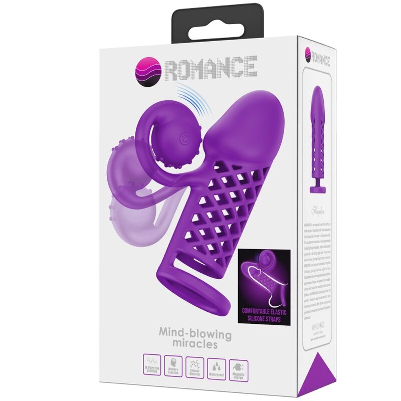 ROMANCE Harden Manga Extendida Morada – Diseño Elegante Para Placer Intenso