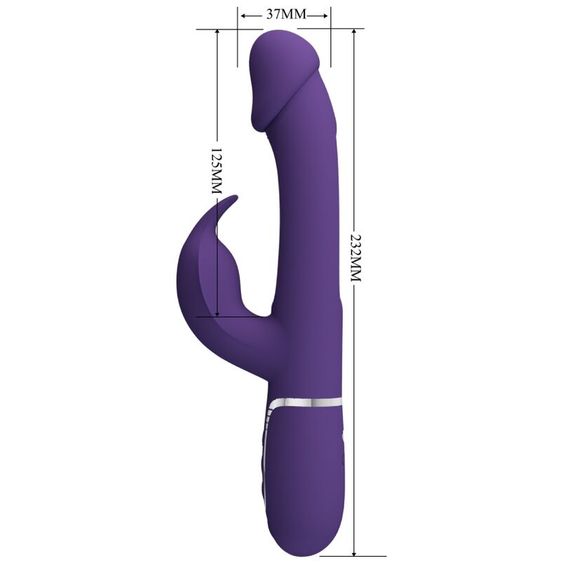 Comprar Pretty Love Kampas Vibrador Rabbit 3 En 1 – Vibrador Recargable Con Diseño Multifuncional Para Placer Personal-Noxtic