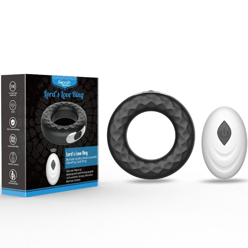 Comprar ARMONY Lord's Love Anillo Vibrador Negro – Diseño Ergonómico Con Control Remoto Para Placer Compartido-Noxtic