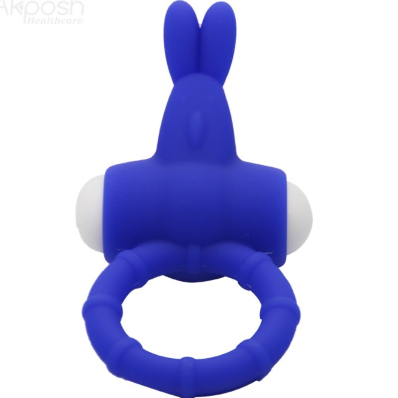 ARMONY MS Bunny Anillo Vibrador Azul – Silicona Médica Con Diseño Innovador Para Placer Compartido