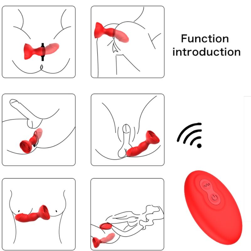 Comprar ARMONY Extreme A Bloom Rosa – Vibrador Y Plug Anal Con Control Remoto Para Experiencia Sensorial Mejorada-Noxtic