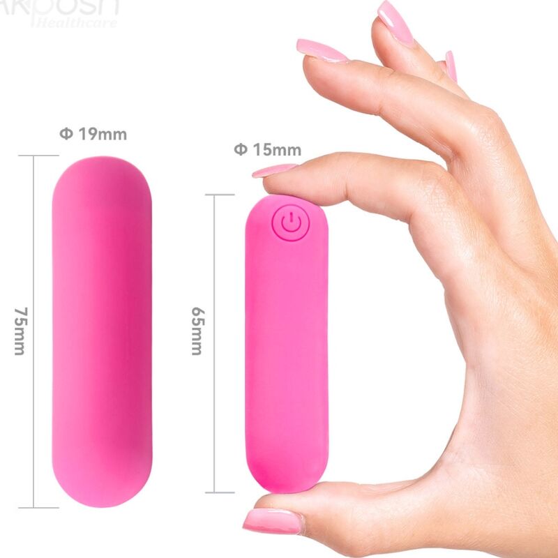 ARMONY Splash Haha Vibrating Bullet Rosa – Silicone Medico con 10 Modalità di Vibrazione