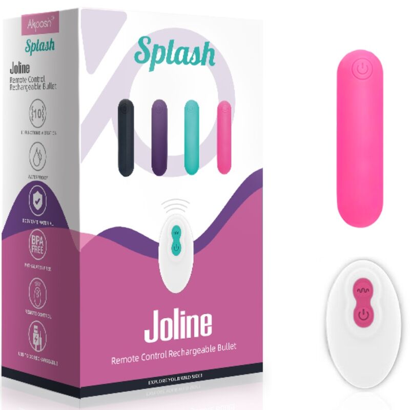 Comprar ARMONY Splash Joline Bala Vibradora – Control Remoto Con 10 Modos De Vibración Para Placer Personalizado-Noxtic