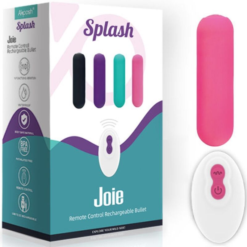 ARMONY Splash Joie Vibrating Bullet Rosa – Telecomando con 10 Modalità di Vibrazione