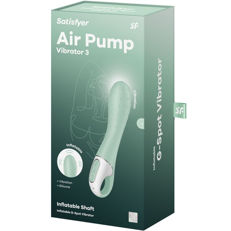 Satisfyer Air Pump Vibrador Inflable – Estimulador Con Diseño Innovador Para Placer Personal